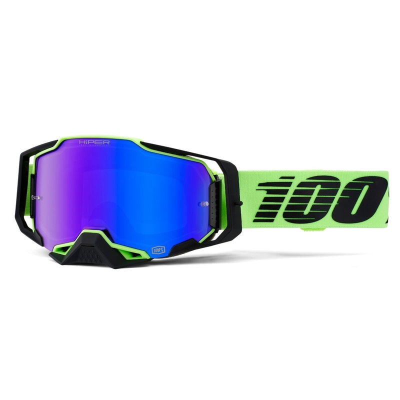 Motokrosové okuliare 100 % ARMEGA Uruma Hiper modré plexisklo