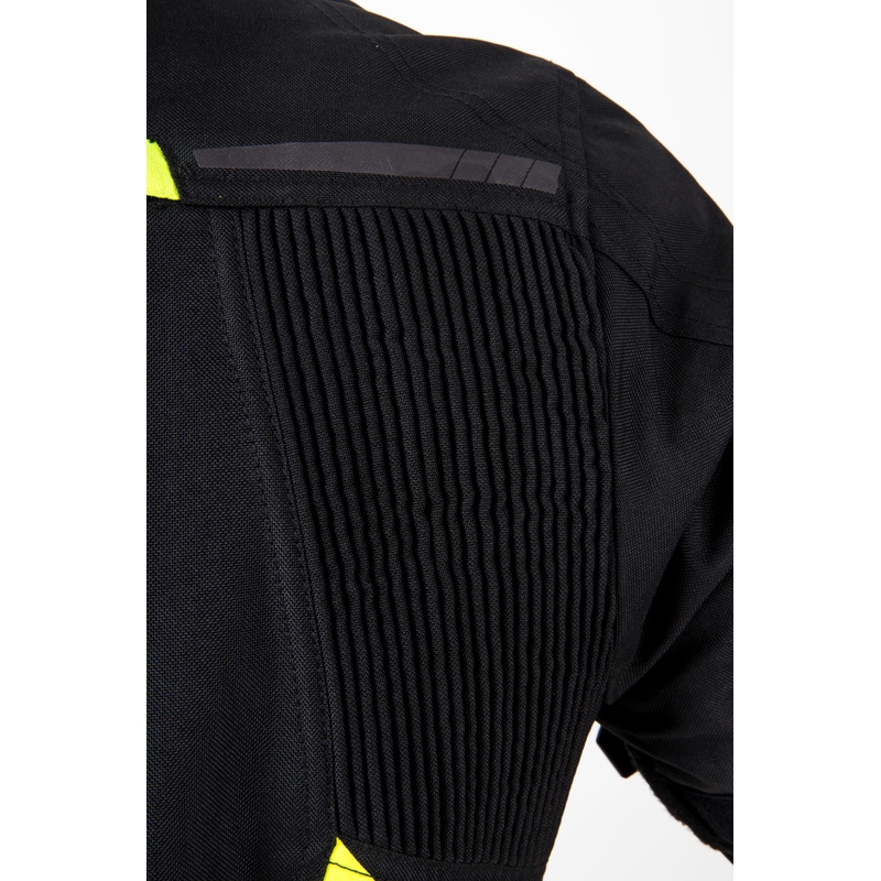 Bunda na motorku Ozone Delta IV čierno-fluo žltá