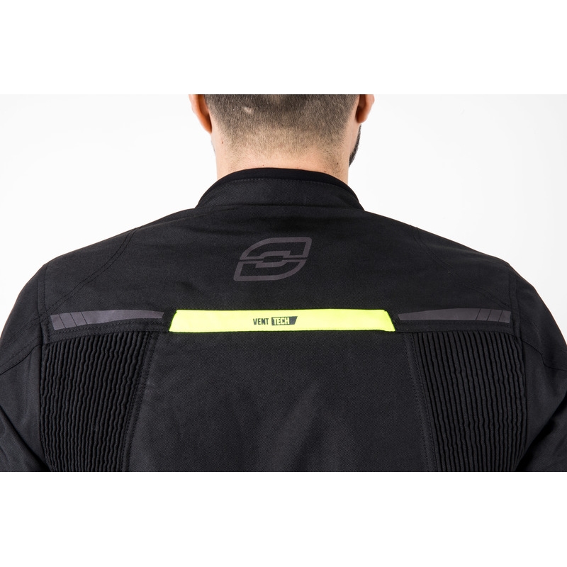 Bunda na motorku Ozone Delta IV čierno-fluo žltá