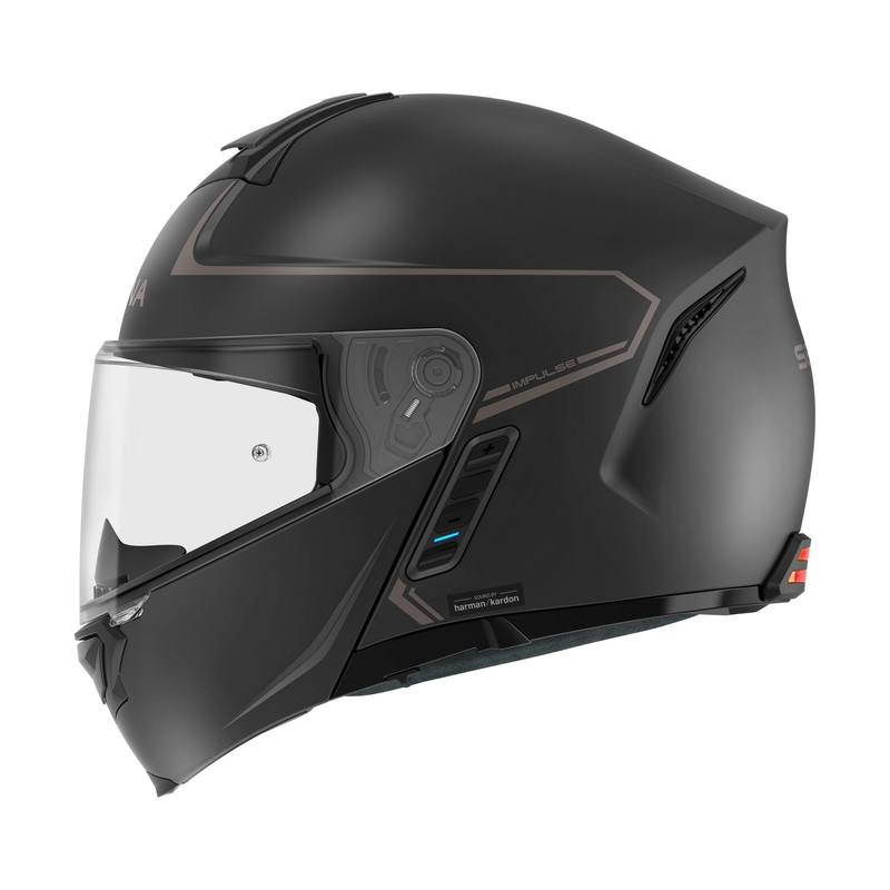 Odklápacia prilba na motocykel s Mesh headsetom SENA Impulse čierna matná