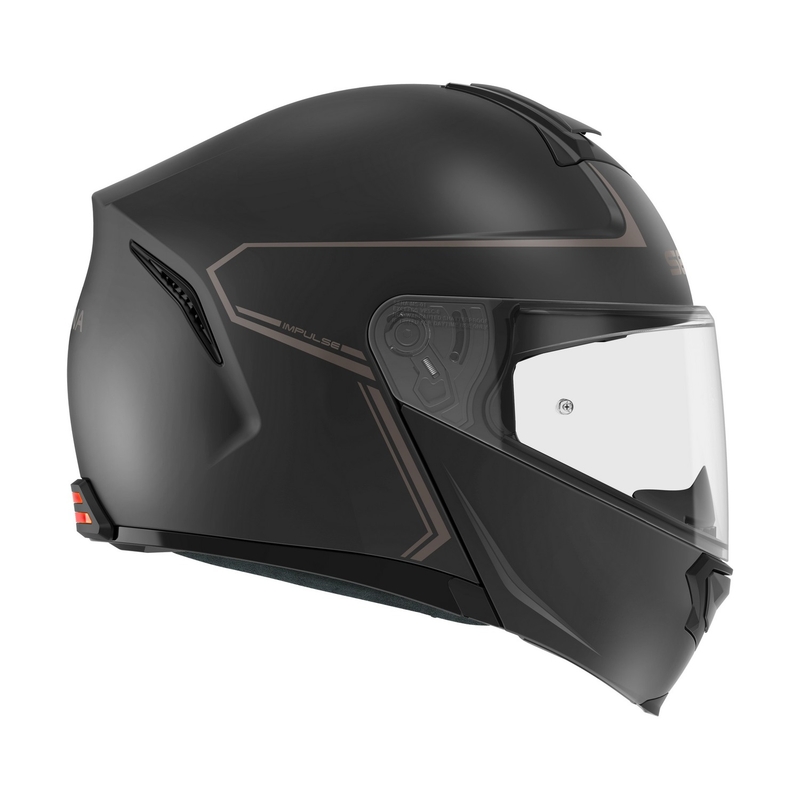 Odklápacia prilba na motocykel s Mesh headsetom SENA Impulse čierna matná