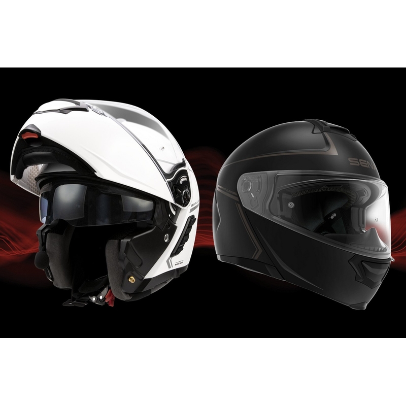 Odklápacia prilba na motocykel s Mesh headsetom SENA Impulse čierna matná