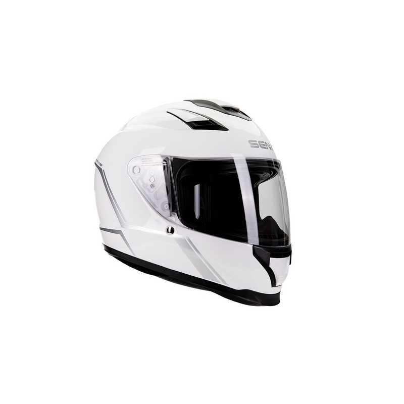 Integrálna prilba na motocykel s Mesh headsetom SENA Stryker biela lesklá