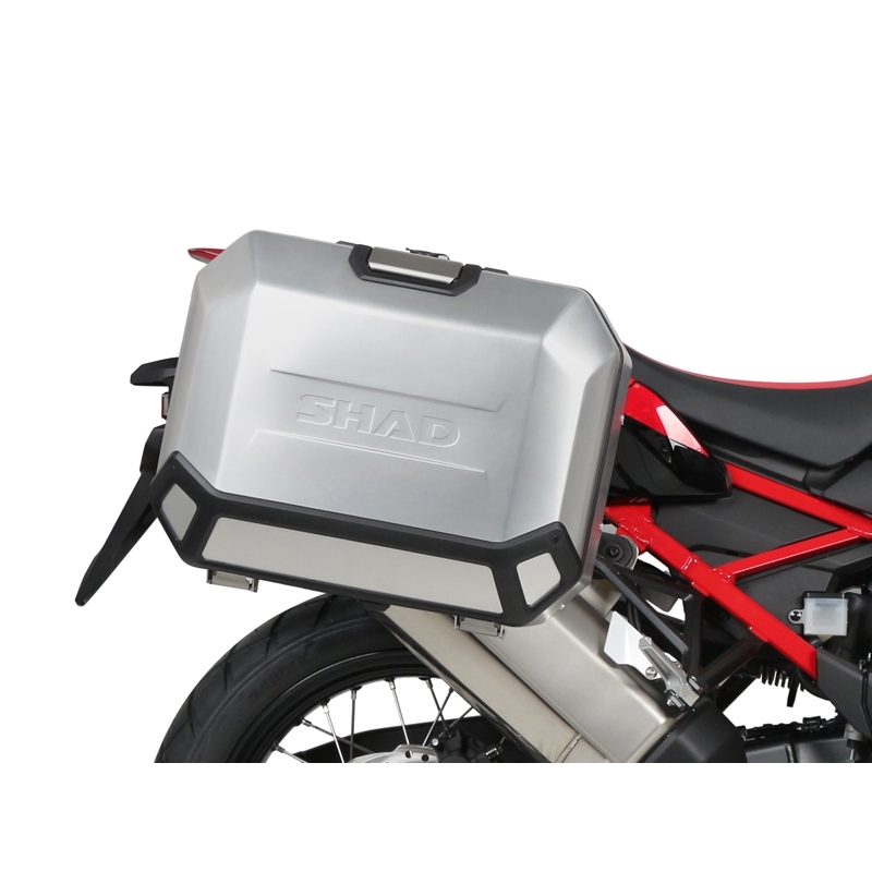 Kompletná sada bočných hliníkových kufrov SHAD TERRA, 36/47 litrový bočné kufre, vrátane montážnej sady SHAD HONDA CRF 1100 Africa Twin