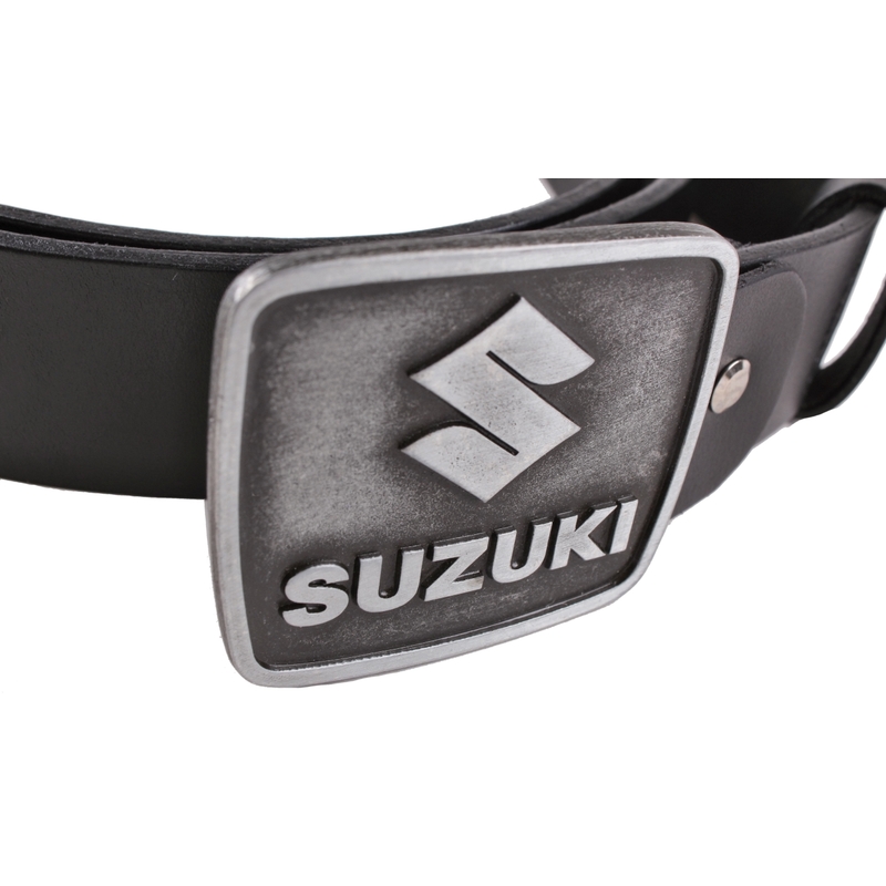 Kožený moto opasok so sponou Suzuki