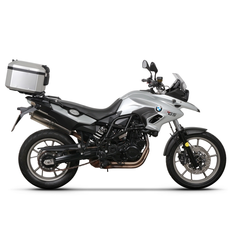 Kompletná sada hliníkových kufrov SHAD TERRA, 48 litrový vrchný kufor, 36/47 litrový bočné kufre, vrátane montážnej sady a platni SHAD BMW F 650 GS/ F 700 GS/ F 800 GS