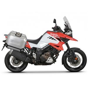 Kompletná sada bočných hliníkových kufrov SHAD TERRA,  47/47 litrový bočné kufre, vrátane montážnej sady SHAD SUZUKI DL 1000 V-Strom/ DL 1050 V-Strom