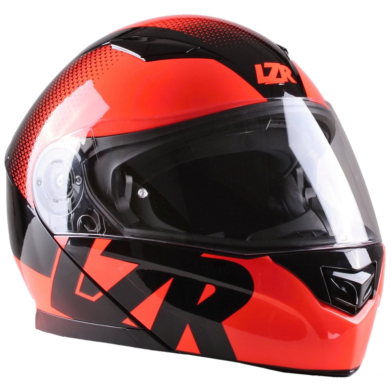 Vyklápacia prilba na motorku Lazer MH2 V'sible fluo červená výpredaj