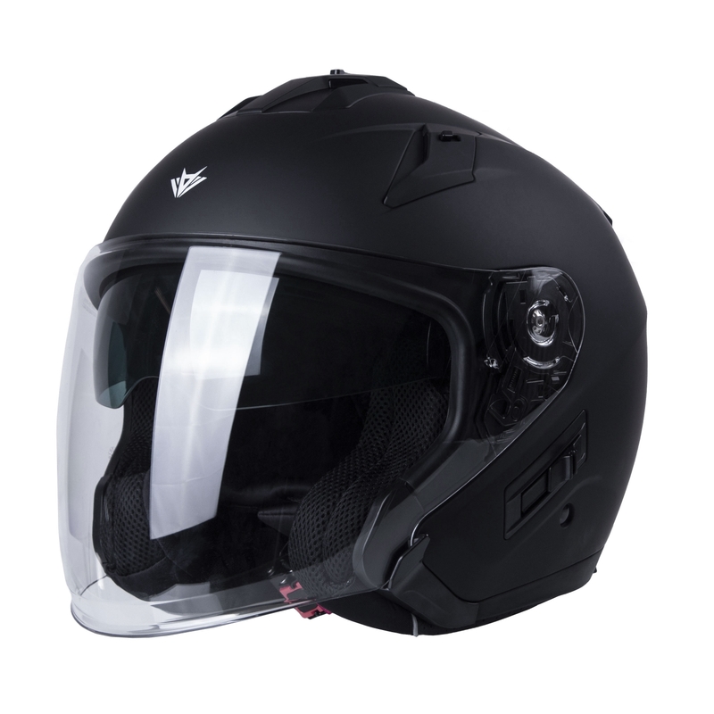 Otvorená prilba na motocykel RSA Active čierna matná - II. akosť