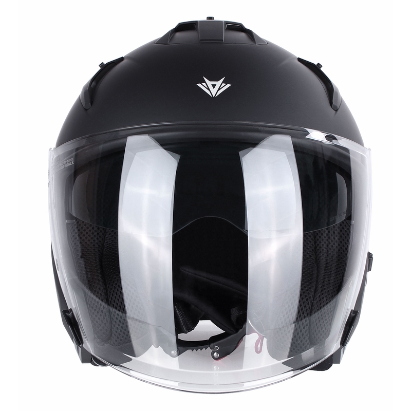 Otvorená prilba na motocykel RSA Active čierna matná - II. akosť