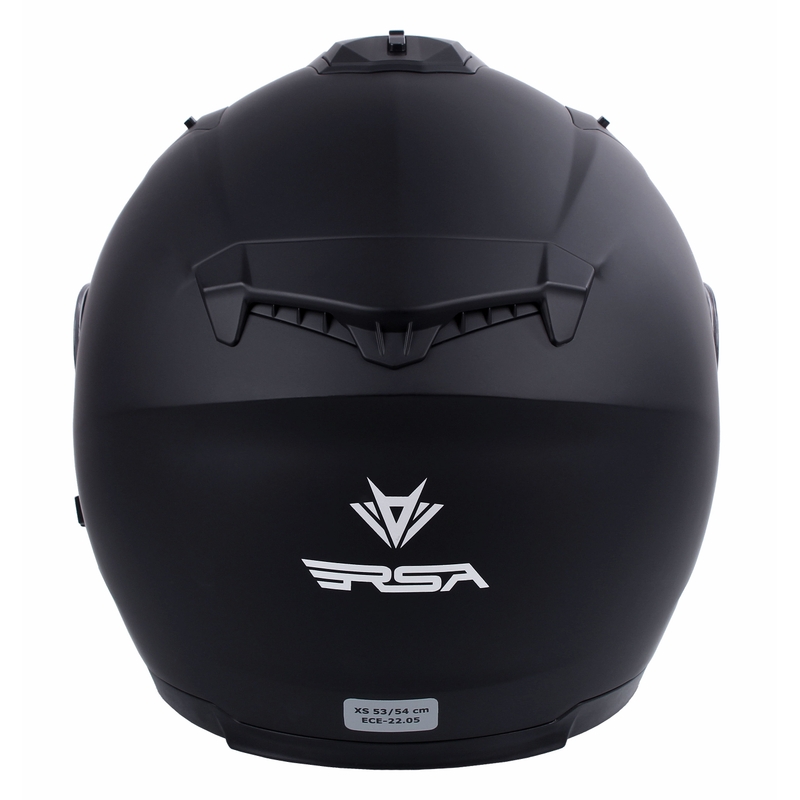 Otvorená prilba na motocykel RSA Active čierna matná - II. akosť