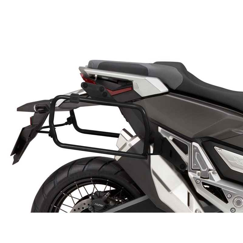 Kompletná sada bočných čiernych hliníkových kufrov SHAD TERRA BLACK , 36L/36/ bočné kufre, vrátane montážnej sady SHAD HONDA X-ADV 750