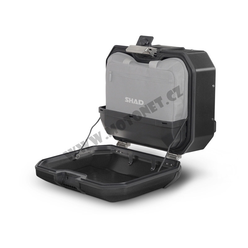 Kompletná sada bočných čiernych hliníkových kufrov SHAD TERRA BLACK , 36L/36/ bočné kufre, vrátane montážnej sady SHAD HONDA NC 750 X 2021-