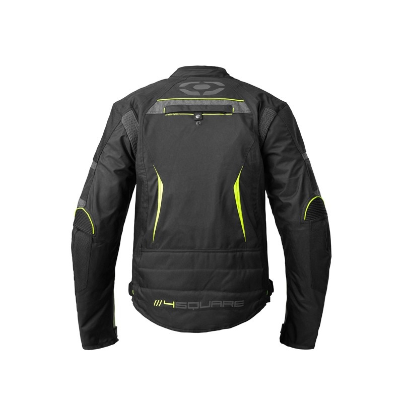 Bunda na motocykel 4SQUARE Roadster Dual čierno-fluorescenčno žltá
