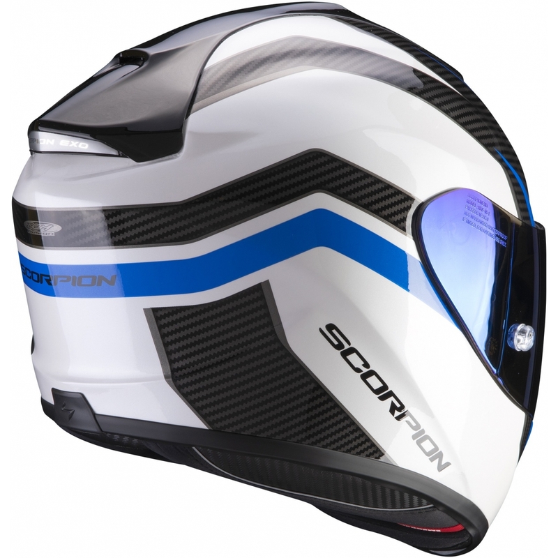 Integrálna prilba na motocykel Scorpion EXO-1400 Air Fortuna bielo-modrá