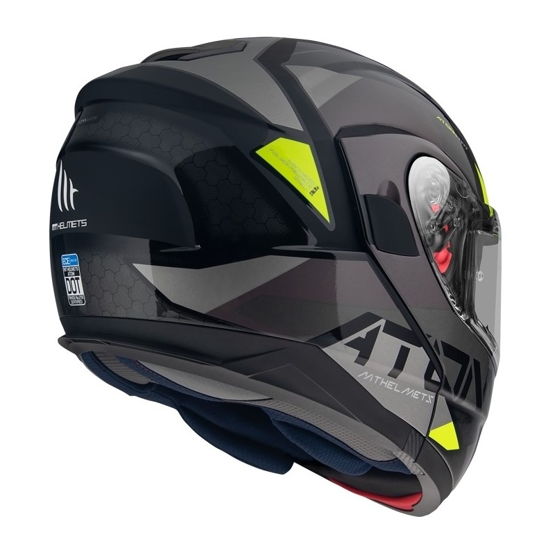 Odklápacia prilba na motocykel MT Atom SV W17 B2 sivá