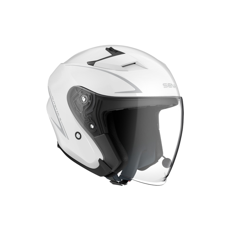 Otvorená prilba na motocykel SENA Outstar S lesklá biela