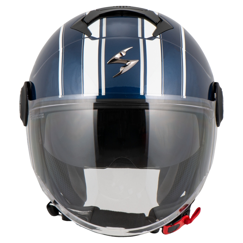 Otvorená prilba na motocykel SCORPION EXO-CITY SCOOT tmavomodro-biela
