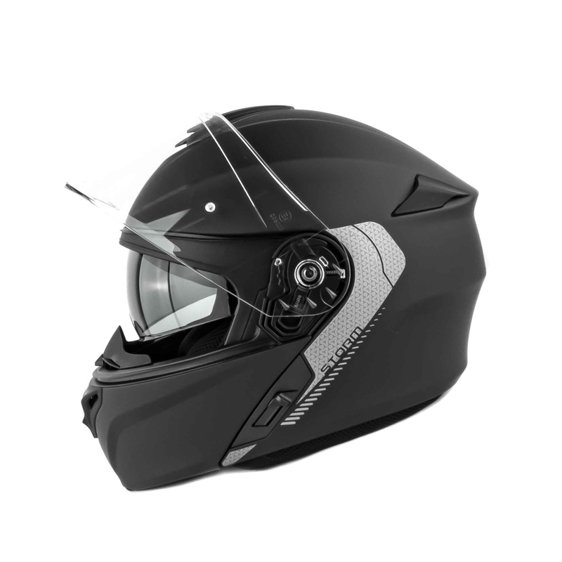 Odklápacia prilba na motocykel MT Storm čierna matná