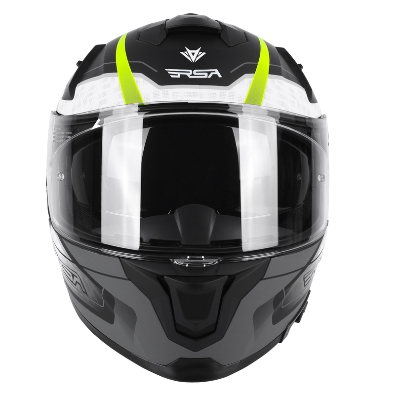 Integrálna prilba na motocykel RSA Rapid čierno-šedo-bielo-fluo žltá výpredaj