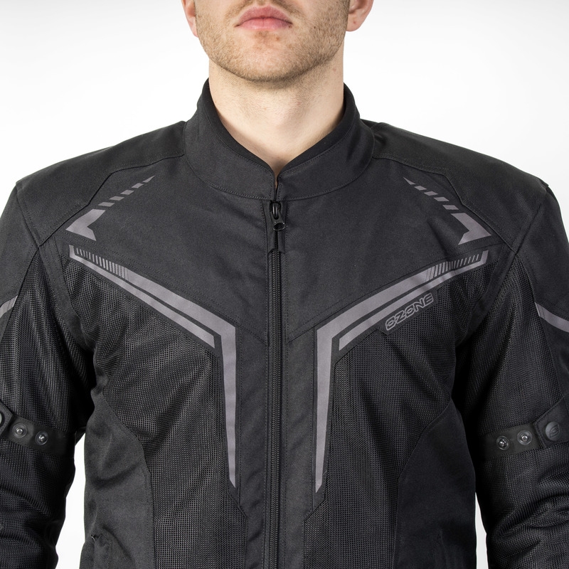 Bunda na motocykel Ozone Flow čierna výpredaj