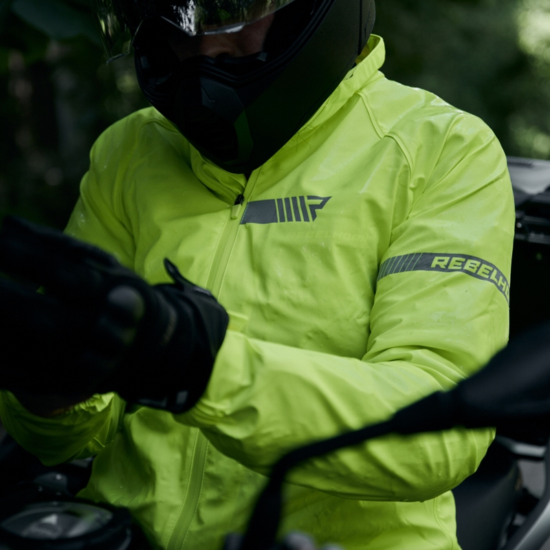 Bunda do dažďa Rebelhorn Ocean fluo žltá