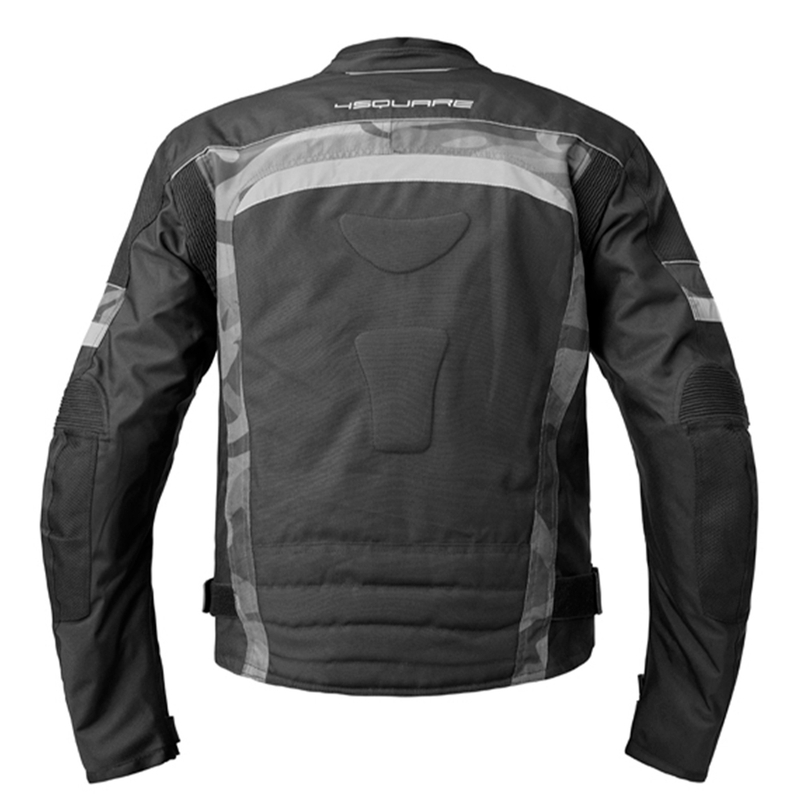 Bunda na motocykel 4SQUARE Titan čierno-šedá camo výpredaj