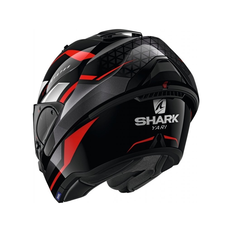 Preklápacia prilba SHARK EVO-ES Yari čierno-bielo-červená