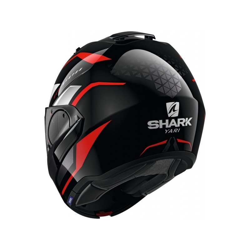 Preklápacia prilba SHARK EVO-ES Yari čierno-bielo-červená