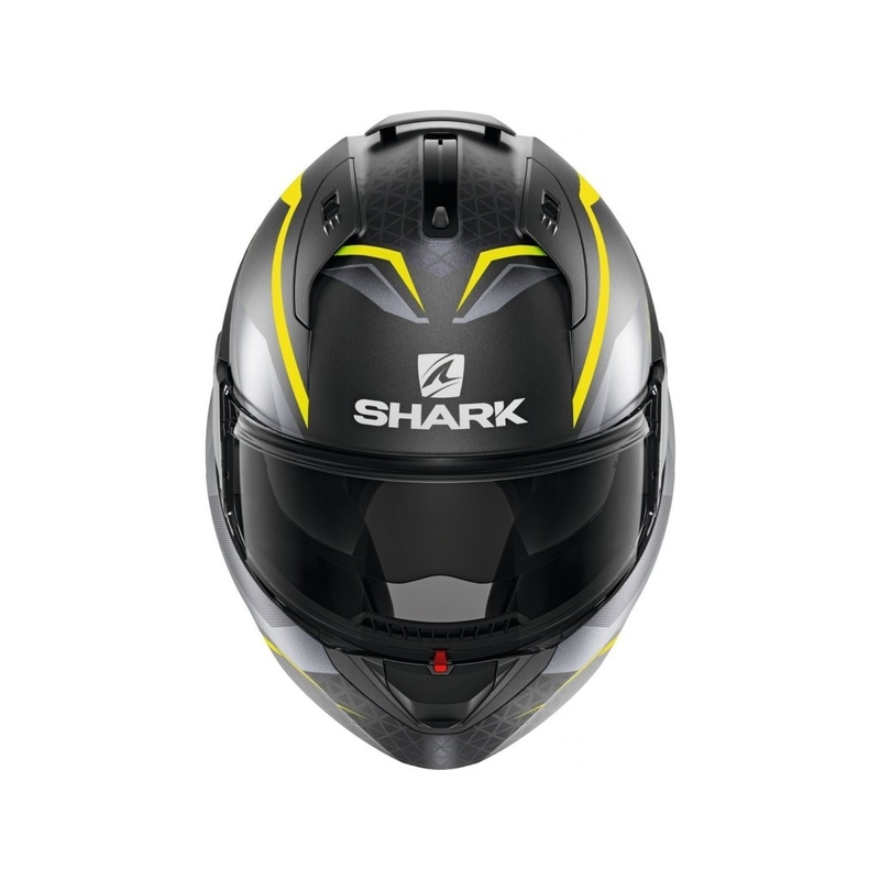 Preklápacia prilba SHARK EVO-ES Yari šedo-strieborno-fluorescenčno žltá