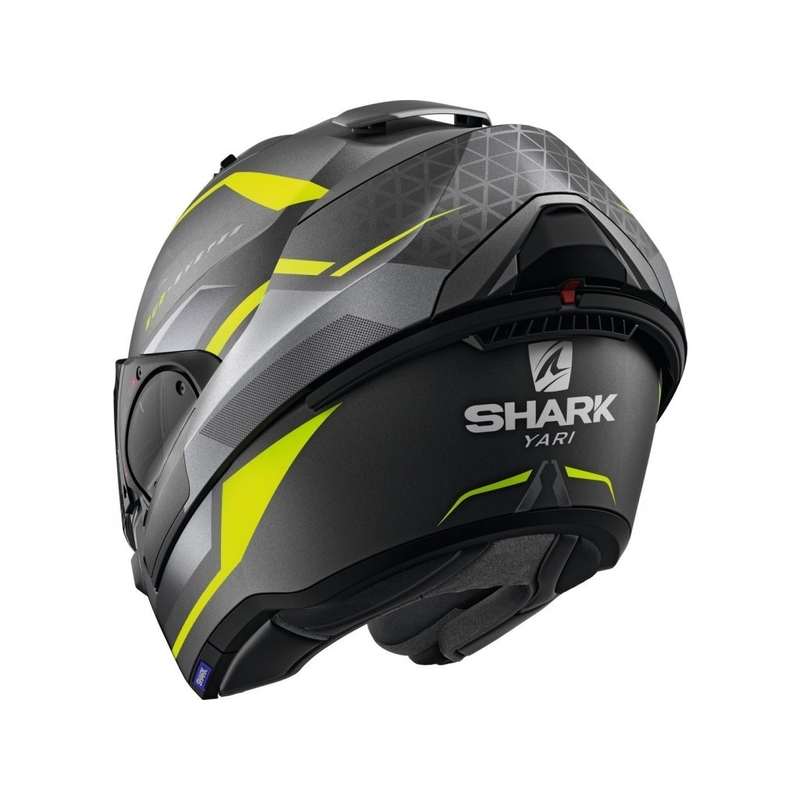 Preklápacia prilba SHARK EVO-ES Yari šedo-strieborno-fluorescenčno žltá
