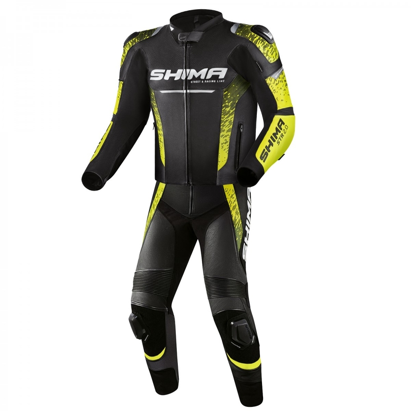 Bunda na motocykel Shima STR 2.0 čierno-fluo žltá