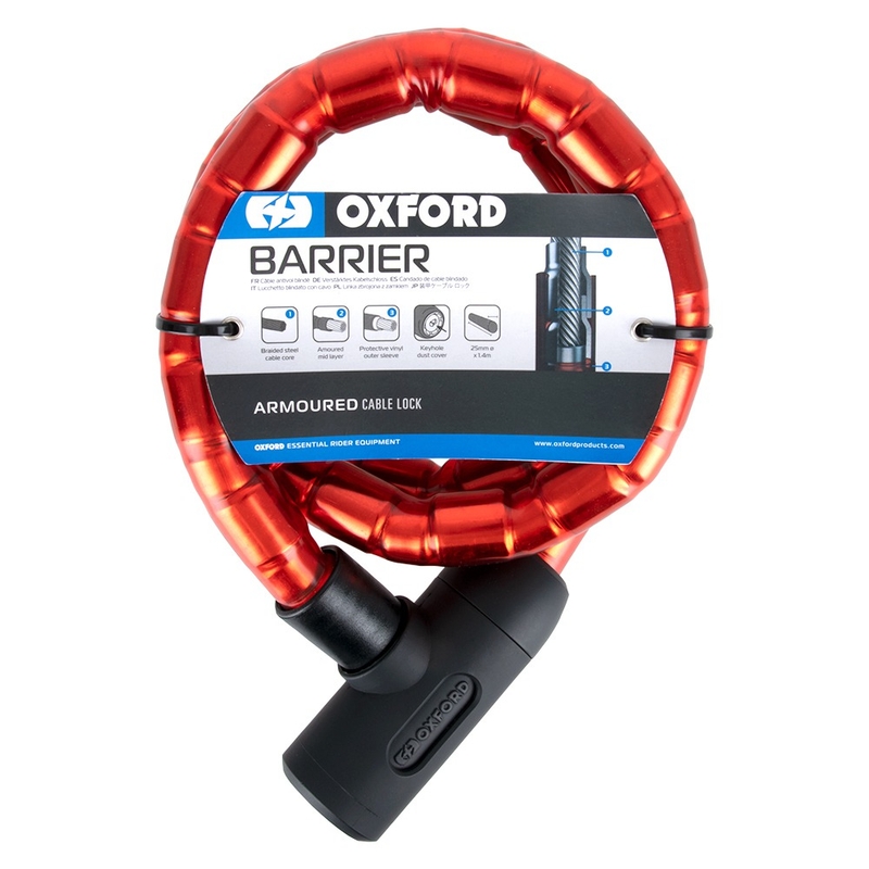 Zámok Oxford Barrier 1,4 m červený