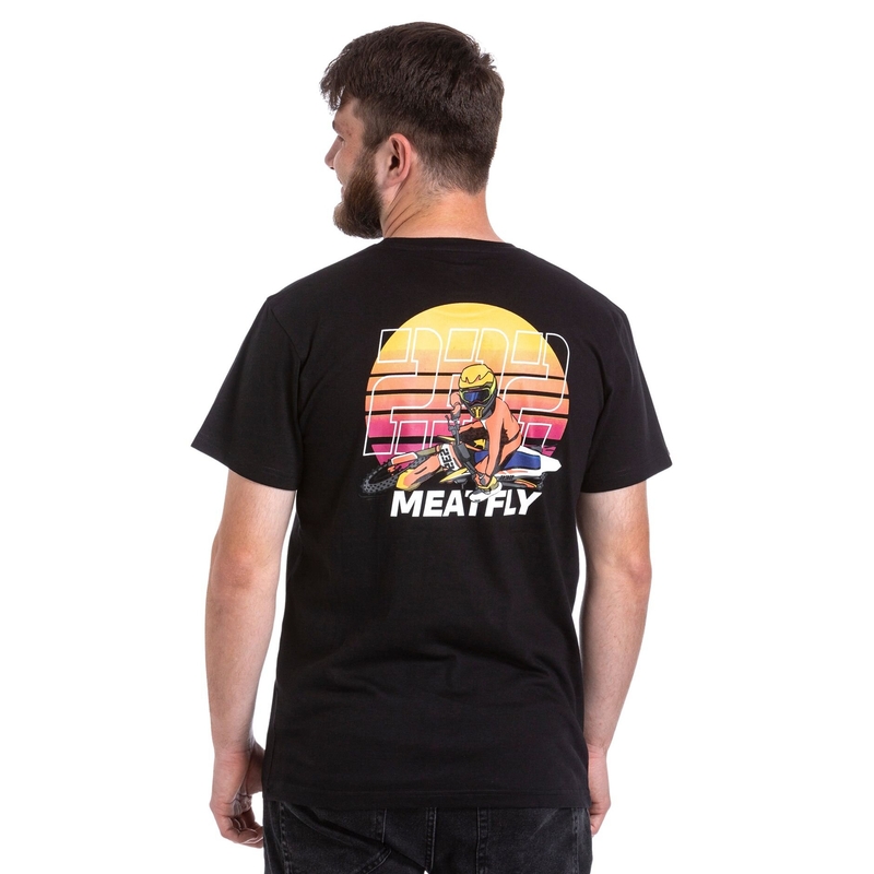 Tričko Meatfly Marmi čierne výpredaj