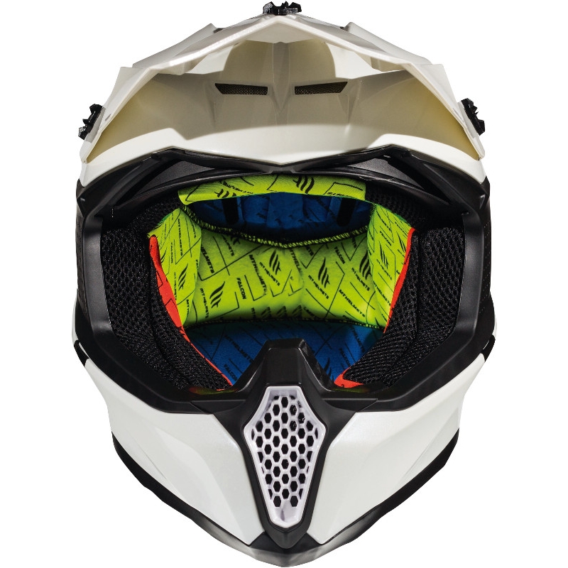 Motokrosová prilba MT Falcon Solid biela