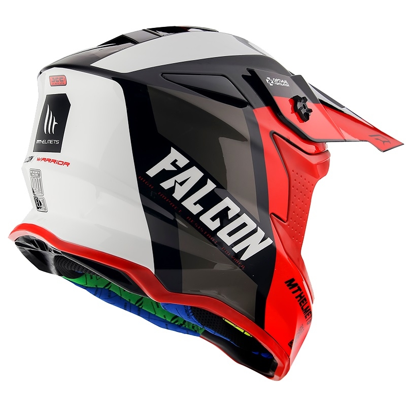 Motokrosová prilba MT Falcon Warrior červená