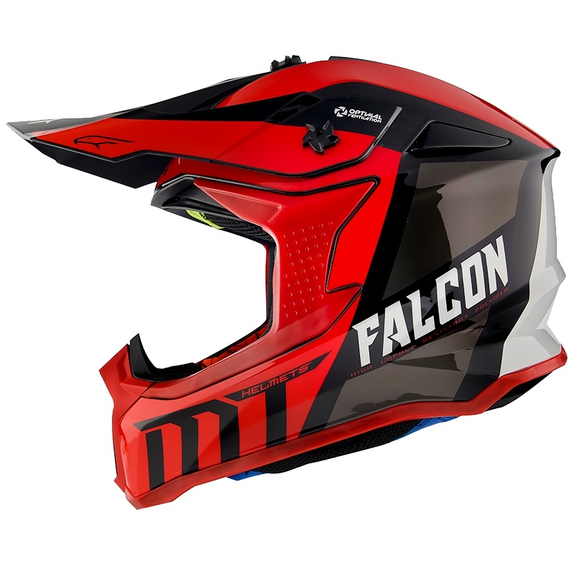 Motokrosová prilba MT Falcon Warrior červená