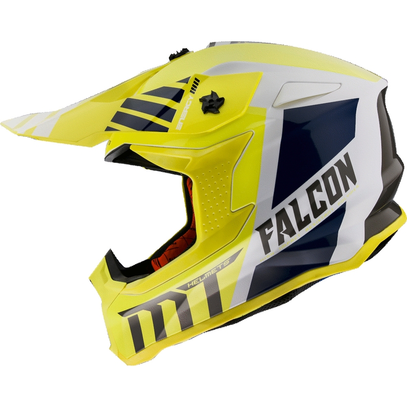 Motokrosová prilba MT Falcon Warrior žltá