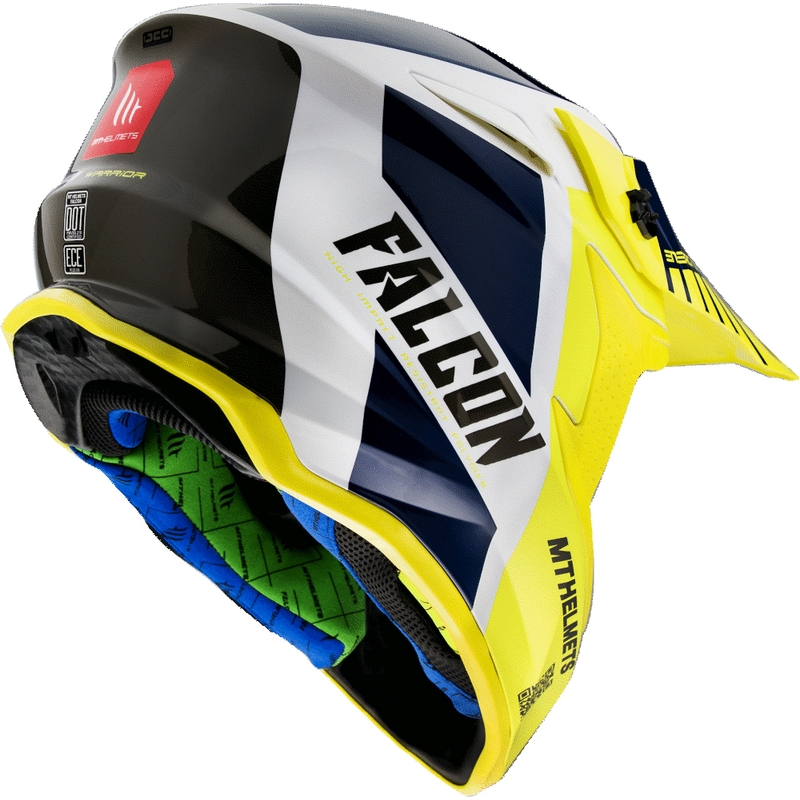 Motokrosová prilba MT Falcon Warrior žltá