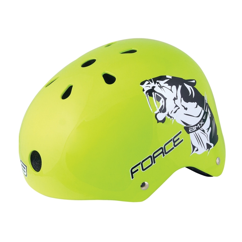 Cyklo přilba FORCE BMX fluo žlutá výprodej