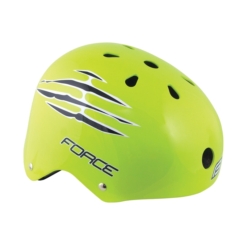 Cyklo přilba FORCE BMX fluo žlutá výprodej