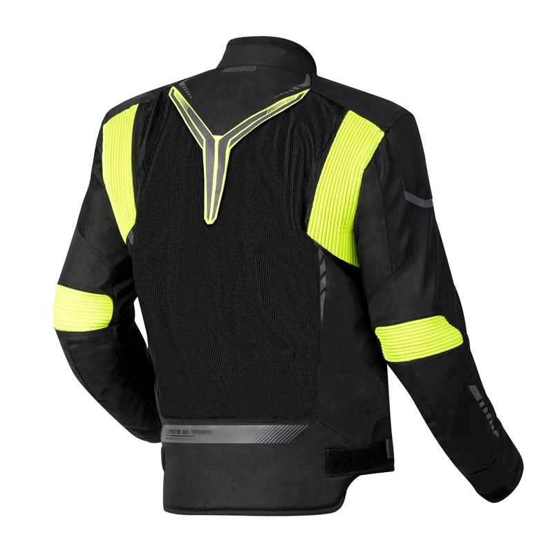 Bunda na motocykel Ozone Flow čierno-fluorescenčno žltá výpredaj