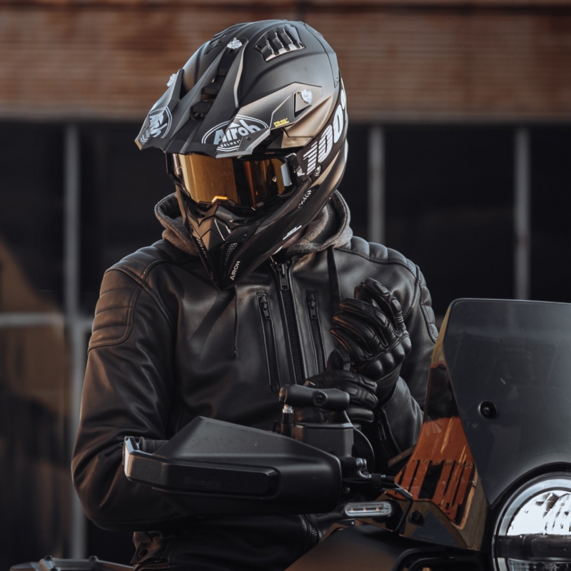 Bunda na motocykel Rebelhorn Impala perforovaná čierna
