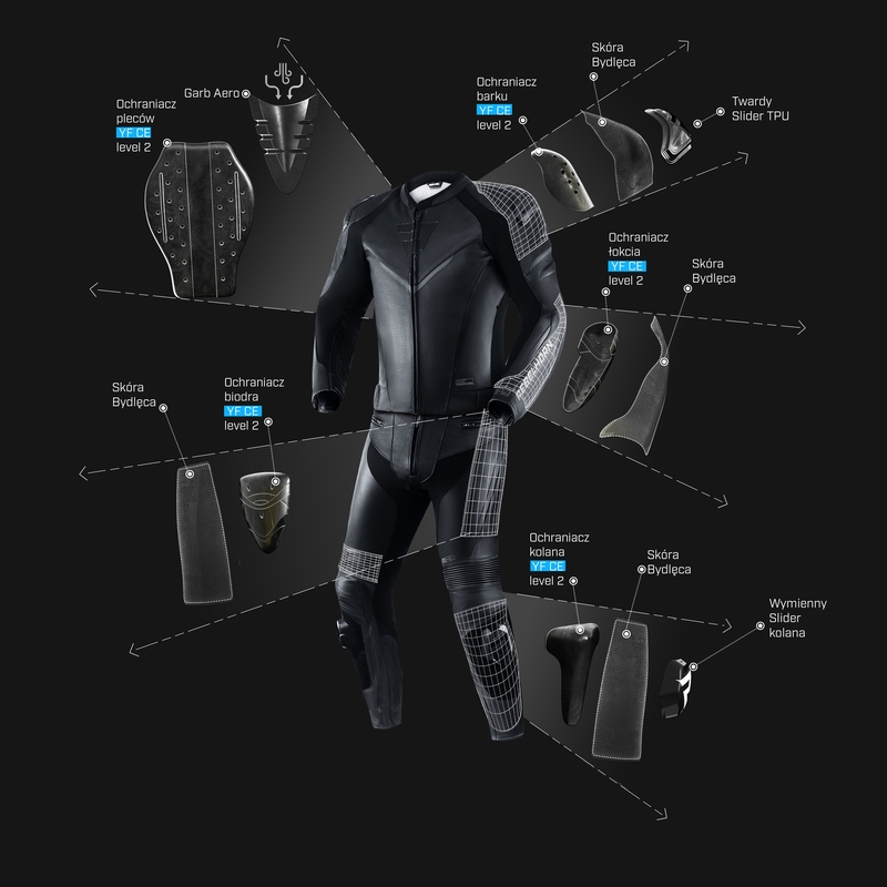 Nohavice na motocykel Rebelhorn Fighter čierne výpredaj