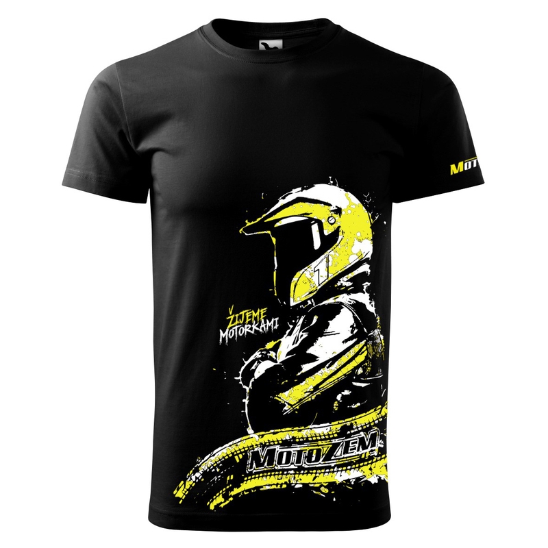Pánske tričko MotoZem - Žijeme motorkami