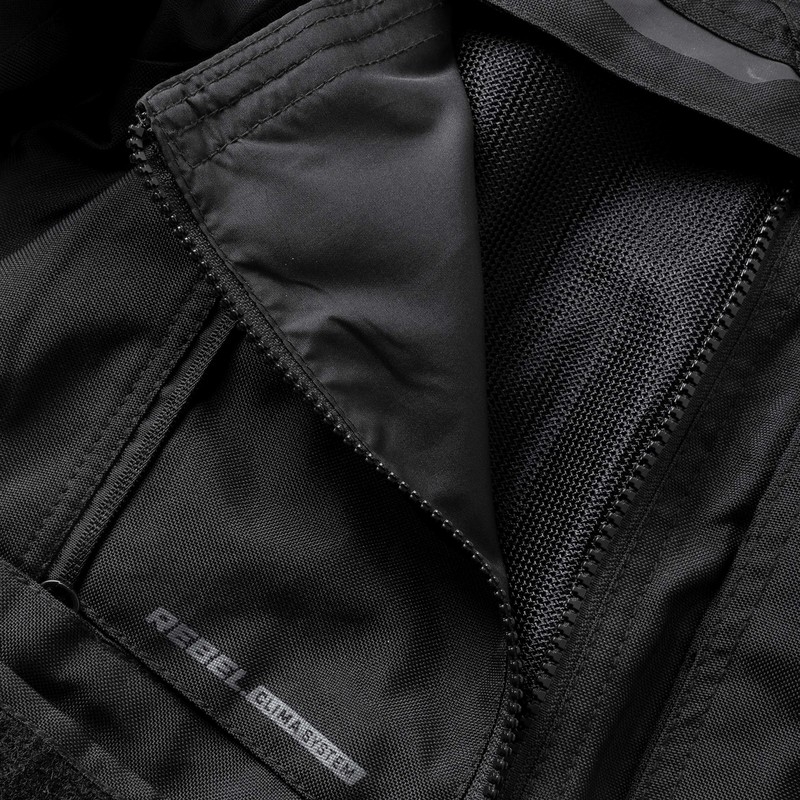 Bunda na motocykel Rebelhorn Cubby IV čierna výpredaj