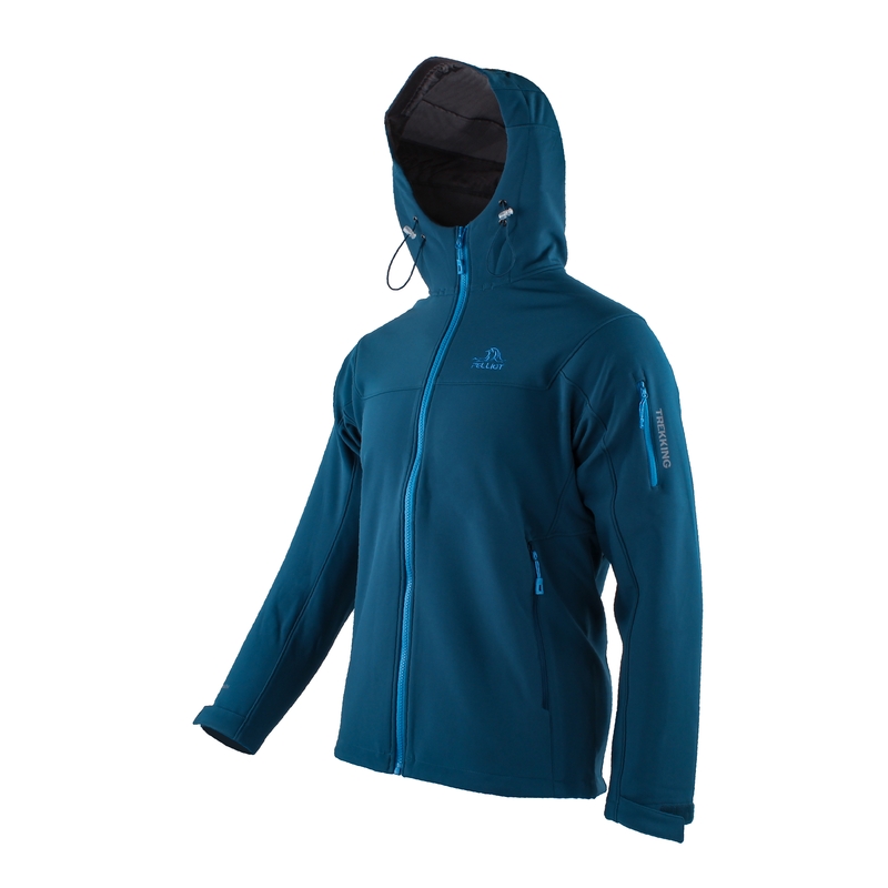 Pánska softshellová bunda Pelliot Trekking modrá výpredaj