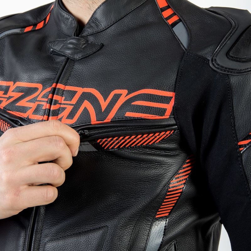 Bunda na motocykel Ozone RS600 čierno-oranžová výpredaj