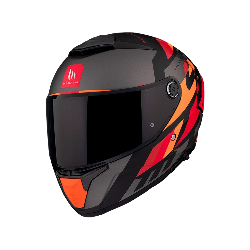 Integrálna prilba na motocykel MT FF118SV Thunder 4 SV ERGO B15 sivo-oranžovo-červená