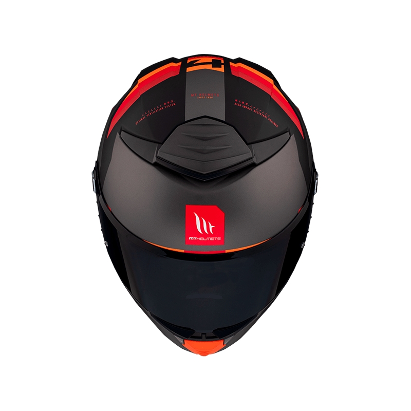 Integrálna prilba na motocykel MT FF118SV Thunder 4 SV ERGO B15 sivo-oranžovo-červená